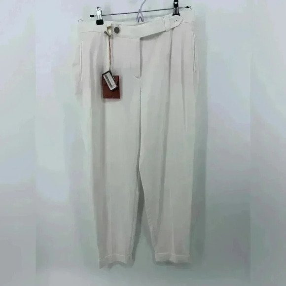 Loro Piana Pants - NWT Loro Piana trousers in off white size 44 made in Italy US 10 Missing Buttons